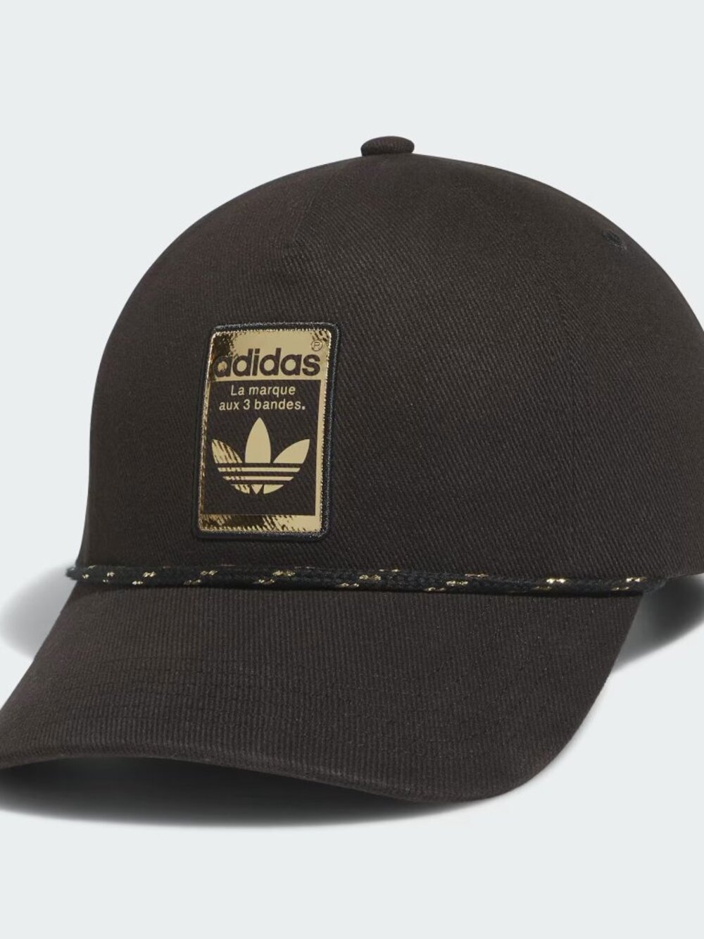 Adidas Unisex 5-Panel Limited Strapback Cap Hat Black Gold Metallic JJ9390 OS - Picture 2 of 13